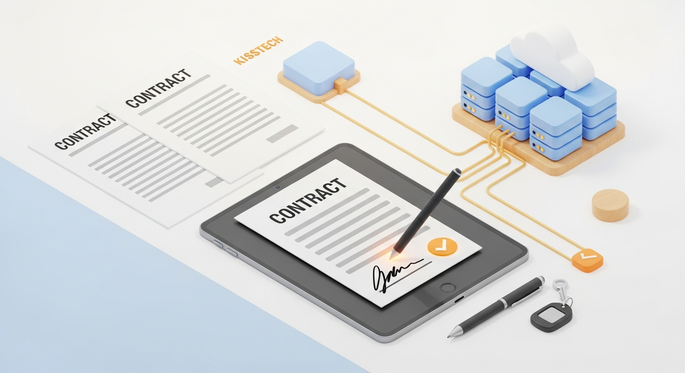Document signing service illustration